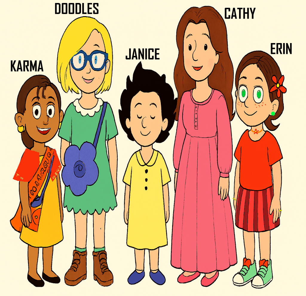 Cathy and Janice
                      Funnies Logo